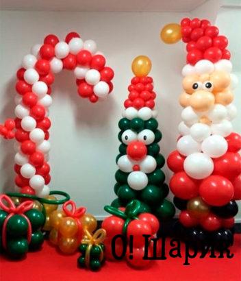 Воздушные шары на новый год