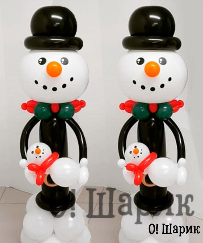 снеговик из шаров